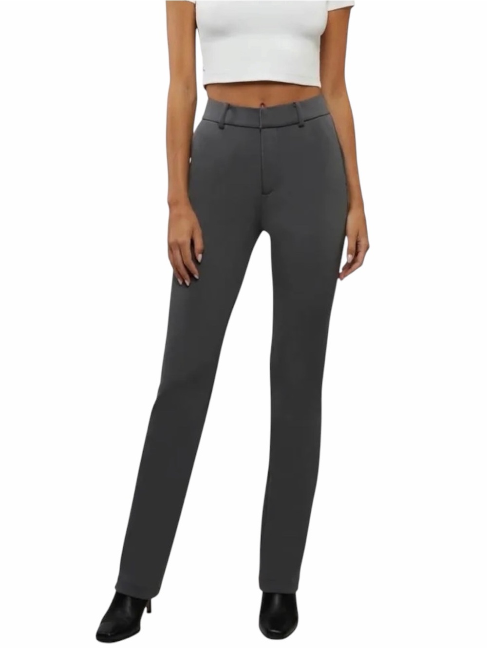 Cuts Womens Statement Pants in Dark Gray Size 2